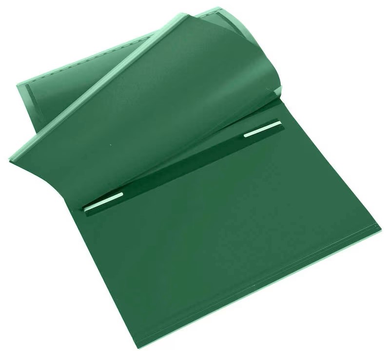 BOI Planettentaschen Kunststoff grün DIN A4 3x Lang-Außenheftung (Sondermaß von 27,5 cm), 10 St.