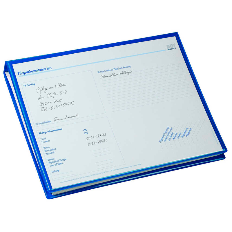 BOI click Ringbücher 4-Ringe blau DIN A4, 10 St.