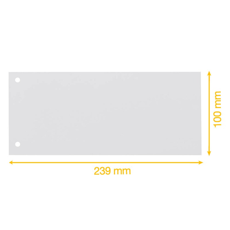 bene Trennstreifen weiß, 180 g/qm Karton 24,0 x 10,5 cm, 100 St.