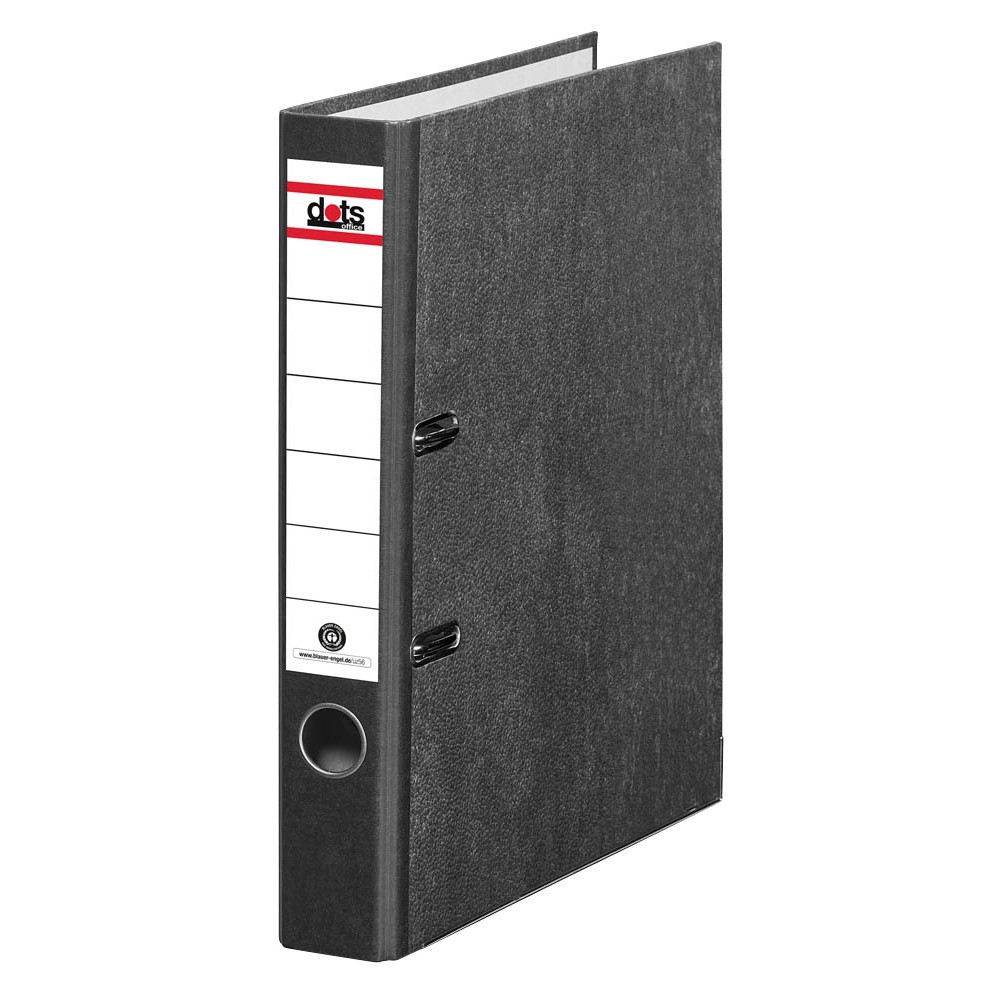 dots Ordner DIN A4 schmal Rückenbreite 5,0 cm schwarz / wolkenmarmor