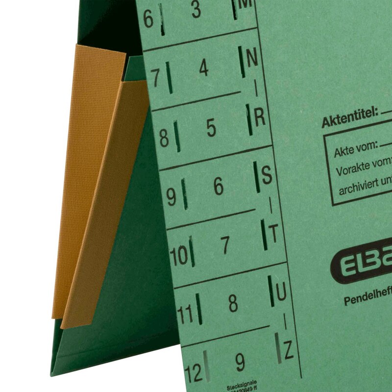 ELBA Pendelhefter Karton grün DIN A4 1x Amtsheftung, 1 St.