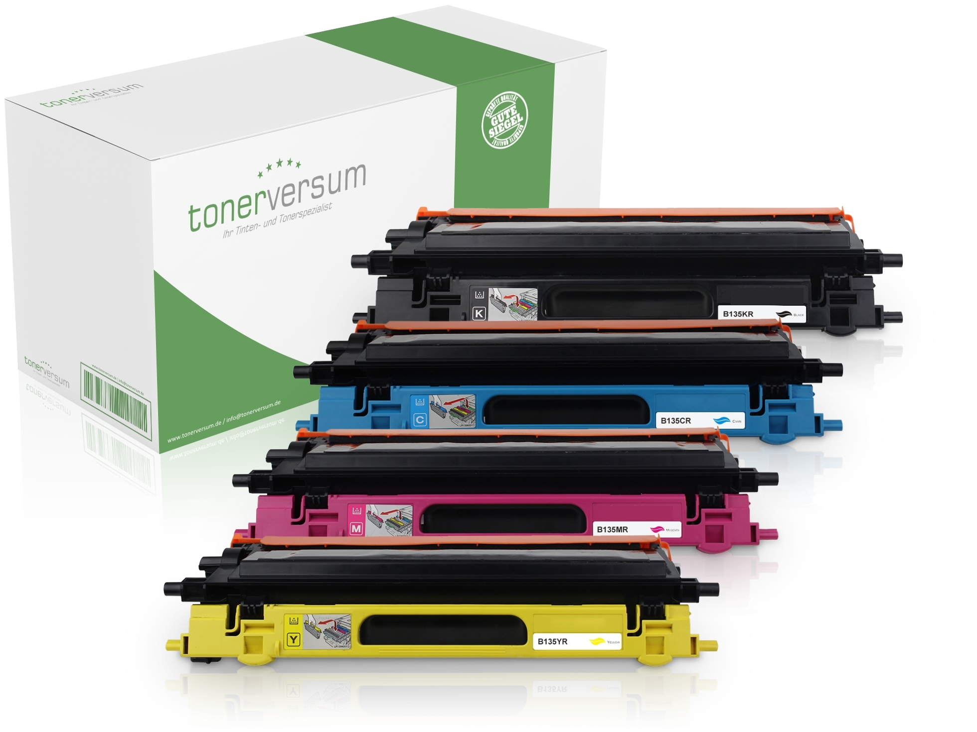 Alternativ zu Brother TN-135 Toner Multipack CMYK (4er Set)