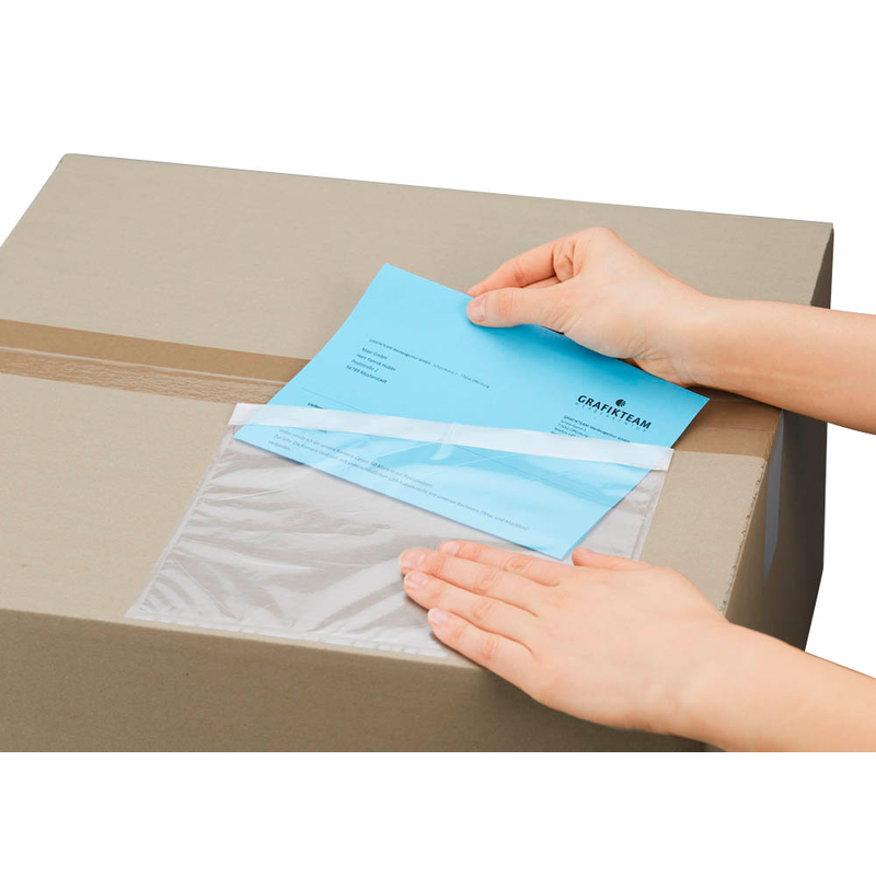 docuFIX® CLASSIC Lieferscheintaschen plus Kunststoff DIN C5 250 St.