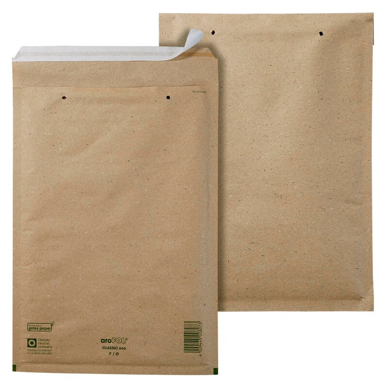 aroFOL® CLASSIC Luftpolstertaschen eco 7/G braun für DIN C4, 100 St.