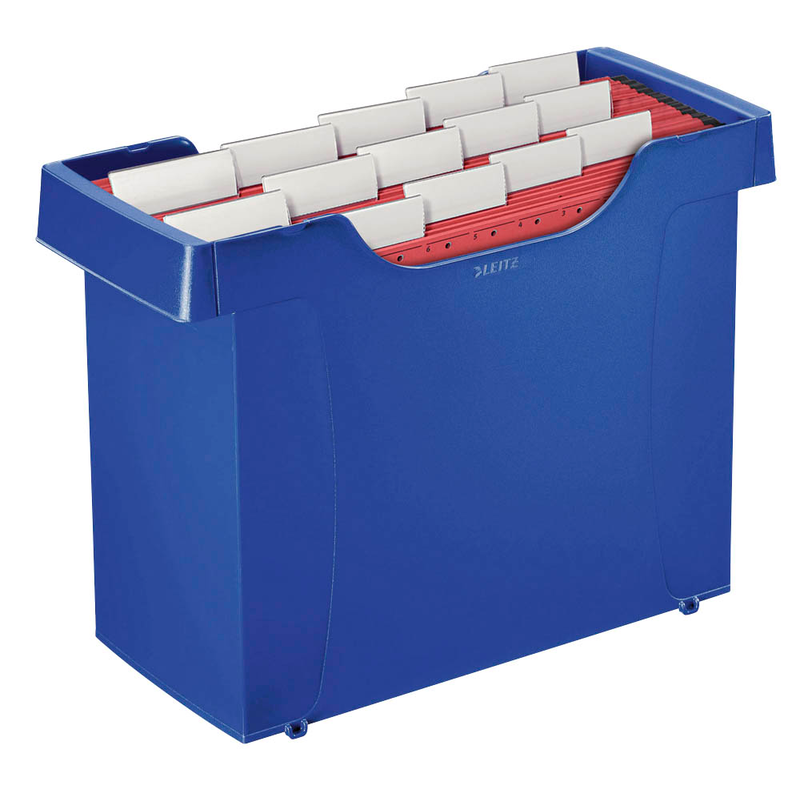 LEITZ Hängeregister-Box ohne Mappen Plus Uni-Box 1908 blau