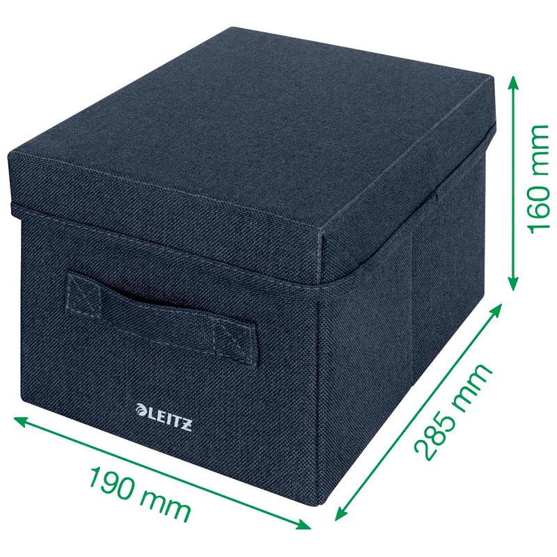 LEITZ Aufbewahrungsboxen grau 19,0 x 28,5 x 16,0 cm, 2 St.