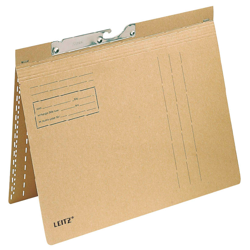 LEITZ Pendelhefter 2114 Karton naturbraun DIN A4 1x kaufmännische Heftung, 50 St.