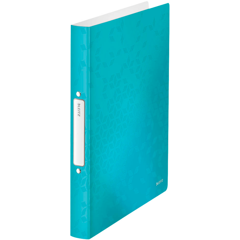 LEITZ WOW Ringbuch 2-Ringe eisblau-metallic 3,2 cm DIN A4, 1 St.