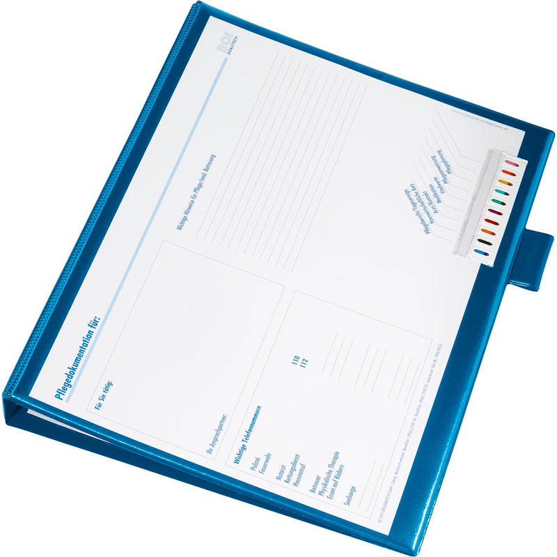 BOI Click-Plus Ambulant Patienten-Dokumentationsmappe 2-Ringe blau 3,5 cm DIN A4, 1 St.