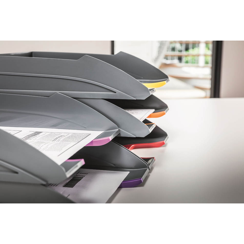 DURABLE Briefablagen VARICOLOR® dunkelgrau DIN A4, 5 St.