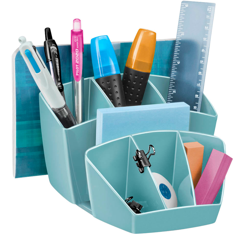 cep Schreibtisch-Organizer Riviera mint Polystyrol 6 Fächer 14,3 x 15,8 x 9,3 cm