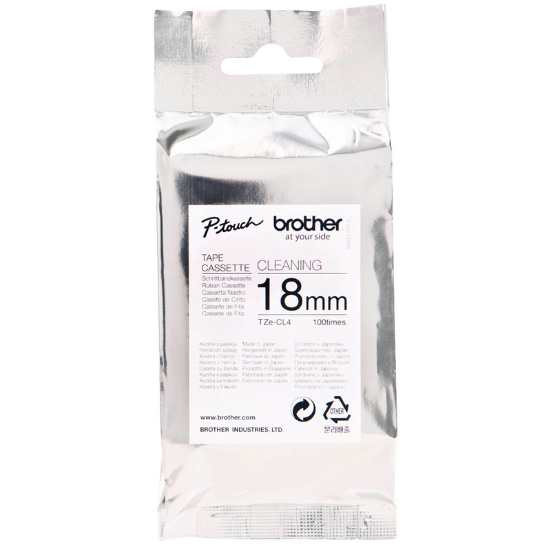 Brother Reinigungskassette TZe-CL4 TZECL4, 18 mm, 1 St.
