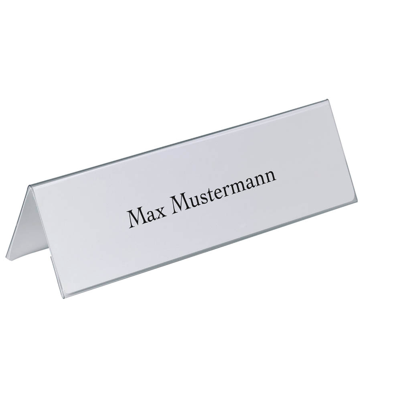 DURABLE Tischnamensschilder 8053-19 transparent 29,7 x 10,5 cm, 25 St.