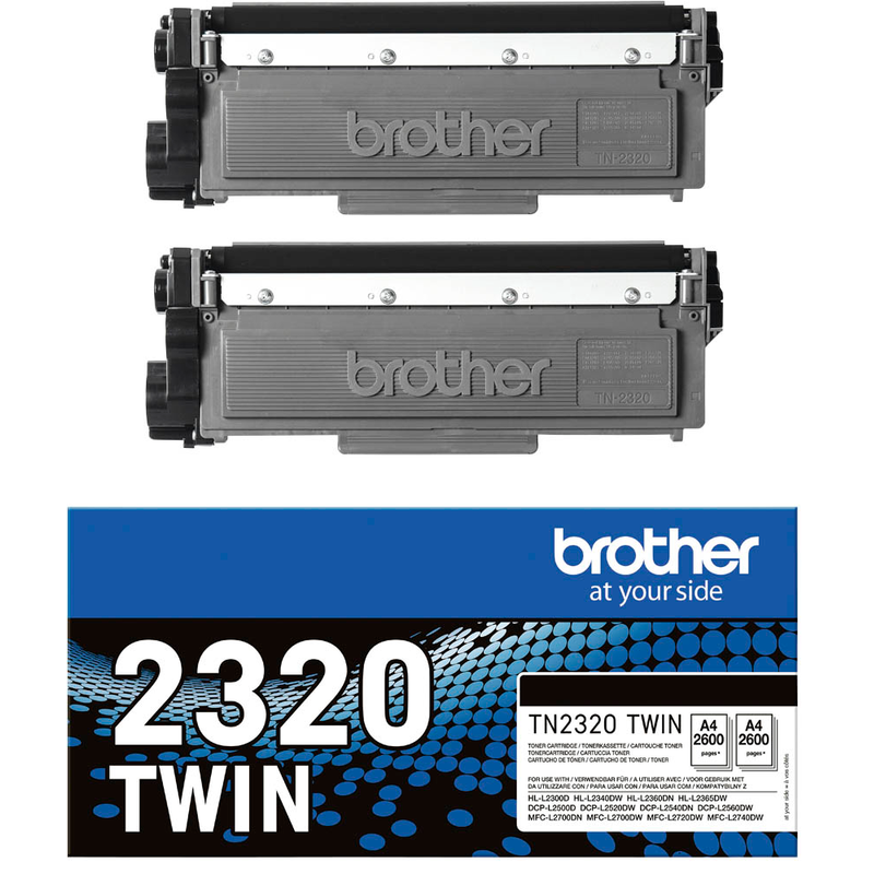 Brother TN-2320TWIN Toner schwarz 2er-Set