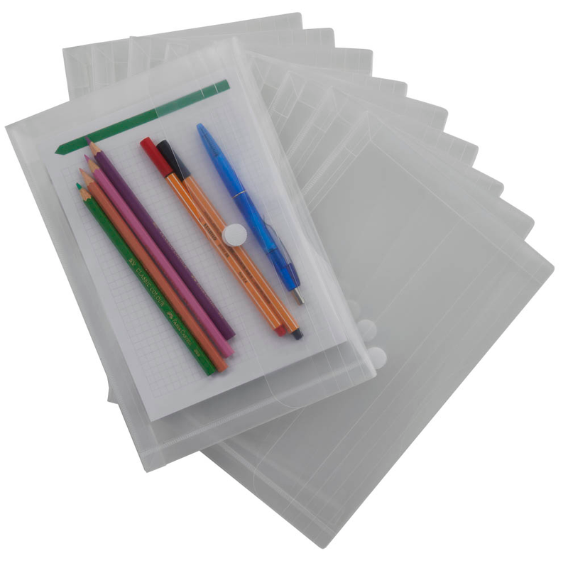 EICHNER Dokumententaschen DIN A5 transparent glatt, 10 St.