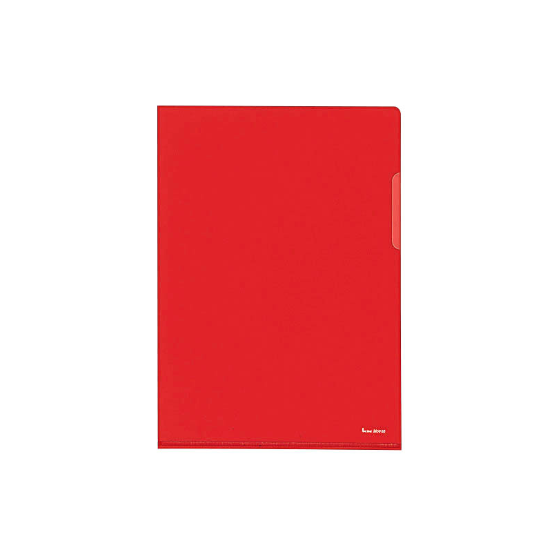 bene Sichthüllen DIN A4 rot glatt 0,15 mm, 100 St.