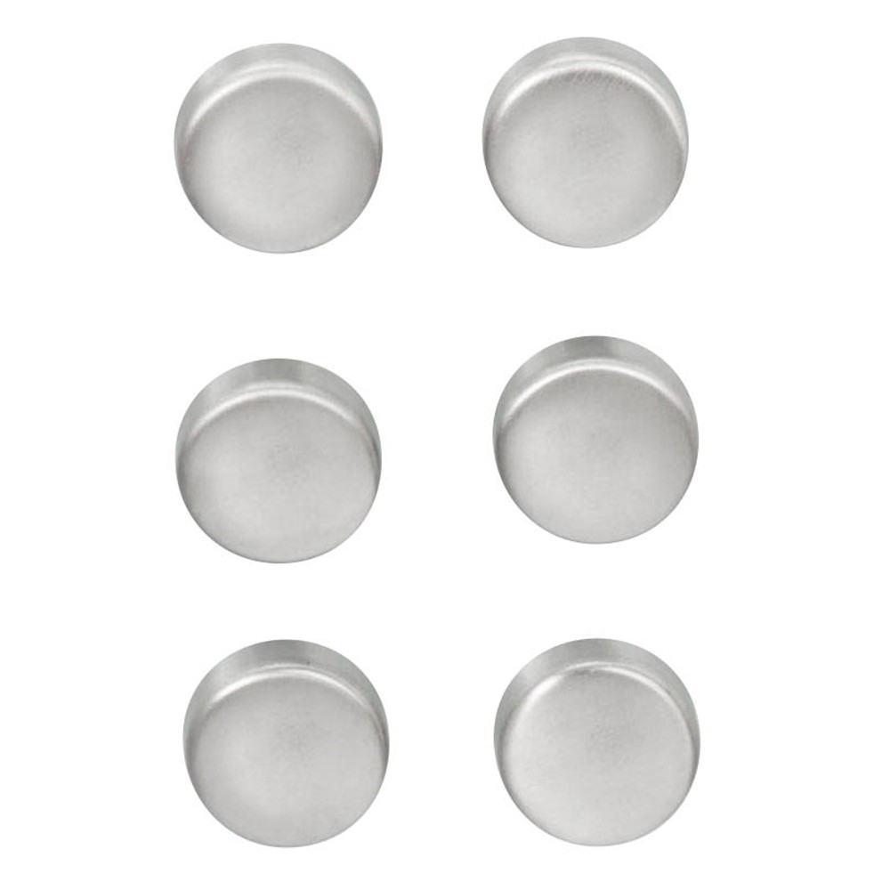 Zeller Magnet-Set aus Edelstahl (6er Pack)
