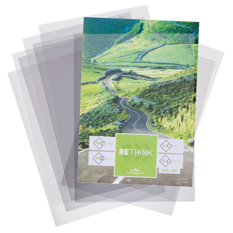 DURABLE Sichthüllen STANDARD DIN A4 transparent glatt 0,10 mm, 100 St.