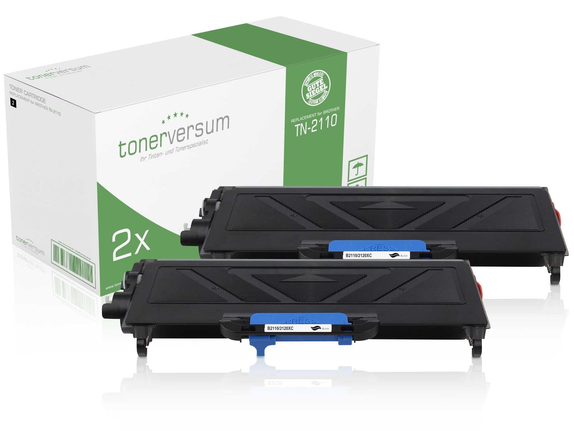 Alternativ zu Brother TN-2110 Toner Black (2er Pack)