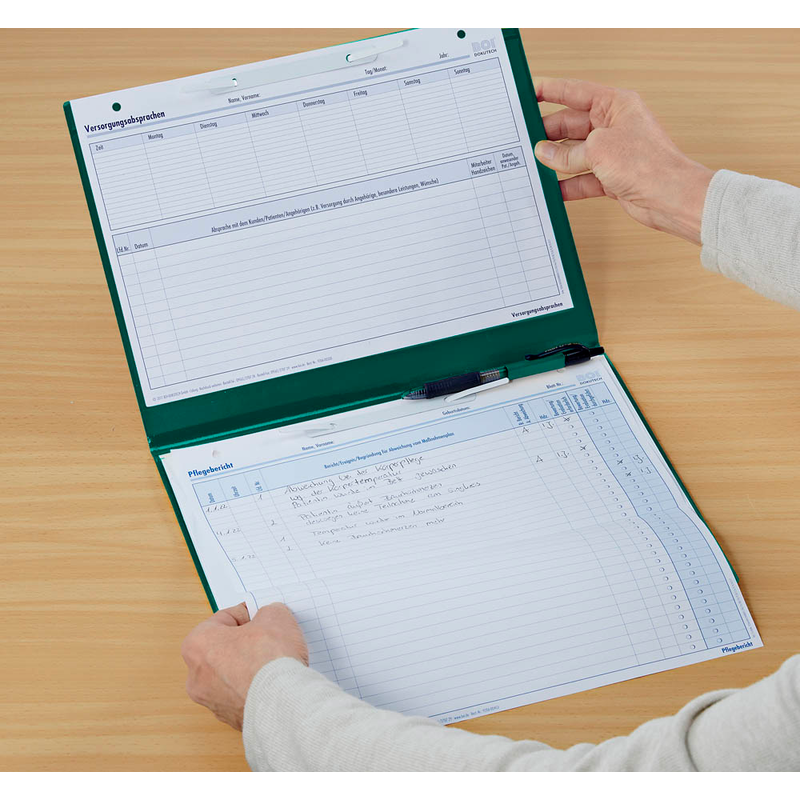 BOI Patienten-Dokumentationsmappe Professional-Line DIN A4 quer grün, 1 St.