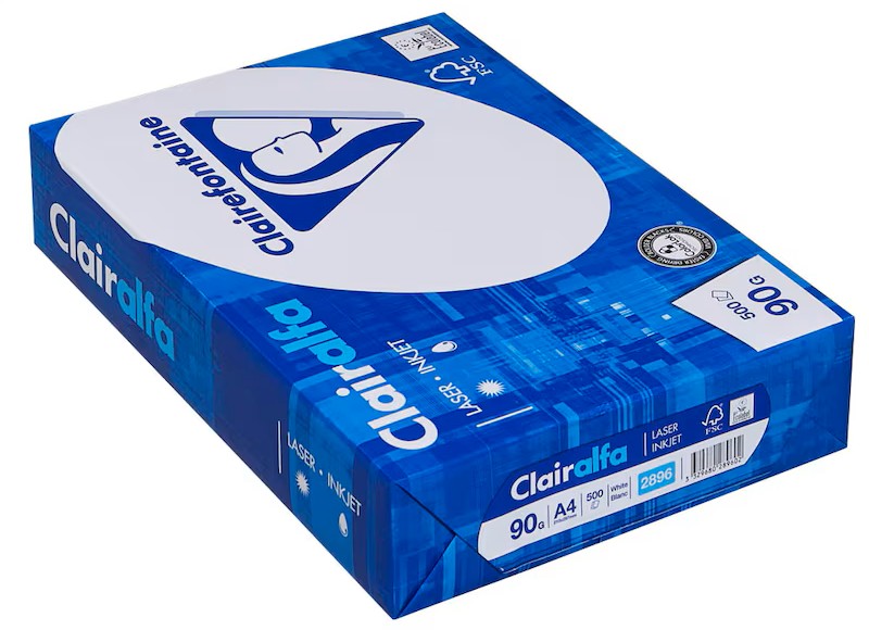 Clairefontaine Kopierpapier Clairalfa DIN A4 90 g/qm 500 Blatt