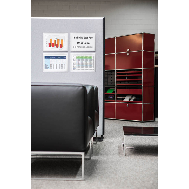 DURABLE Magnetrahmen DURAFRAME® GRIP A4 silber A4, 1 St.