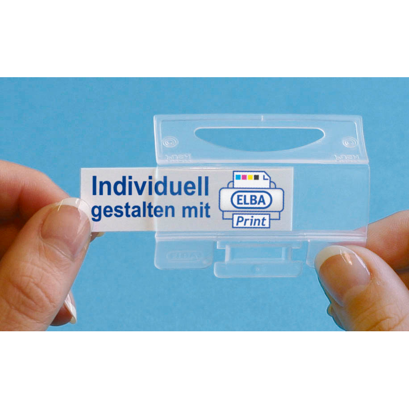 ELBA Vollsichtreiter vertic 85508 transparent, 25 St.