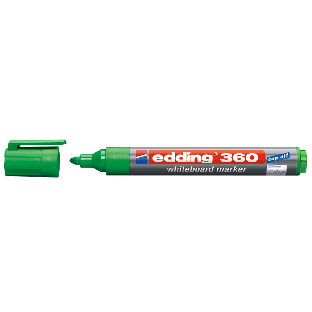 Edding 360 Whiteboardmarker Schwarz, Blau, Grün, Rot Rundspitze 1,5-3,0 mm (4er Set)