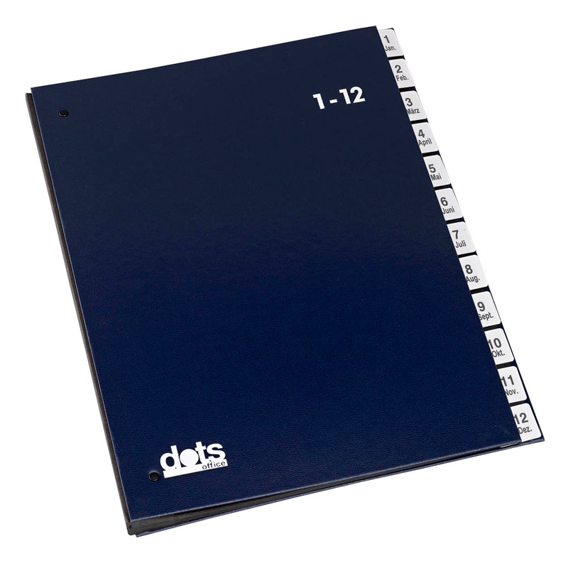dots Pultordner 1-12, Jan.-Dez. blau, 1 St.