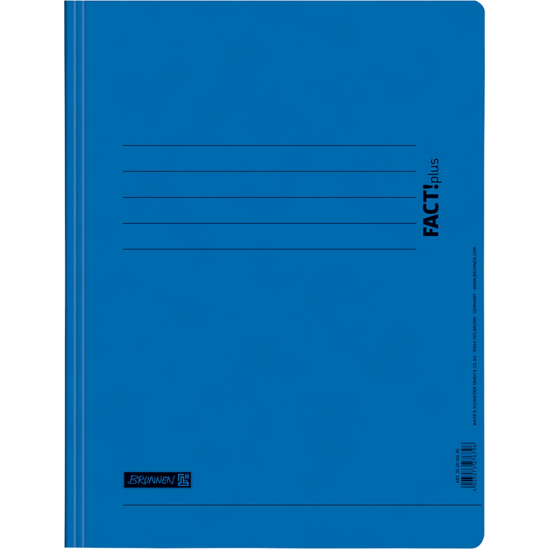 BRUNNEN Schnellhefter FACT!plus Karton blau DIN A4