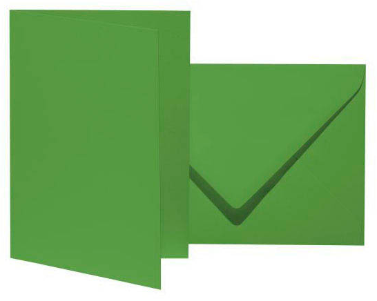 artoz Faltkarten mit Briefumschlägen Mosaic 943601-345 apfelgrün DIN B6, 10 St.