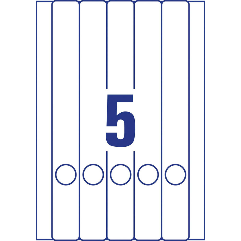 AVERY Zweckform Ordneretiketten L4758-25 weiß, 30 Blatt