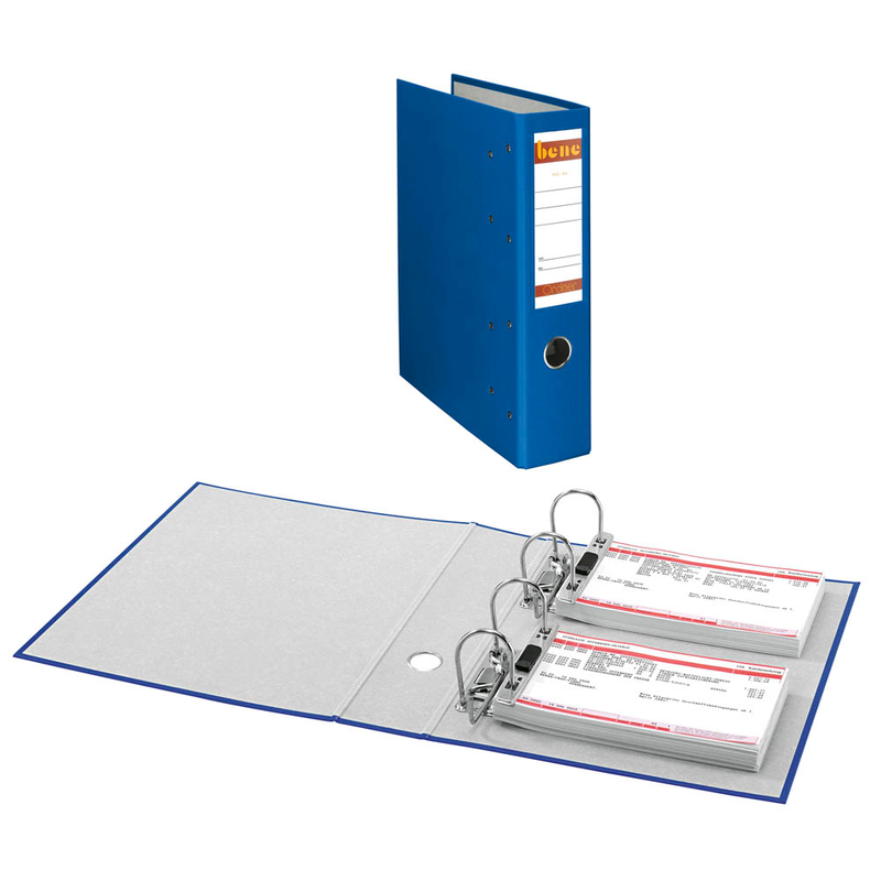 bene Doppelordner blau Karton 7,5 cm, 1 St.