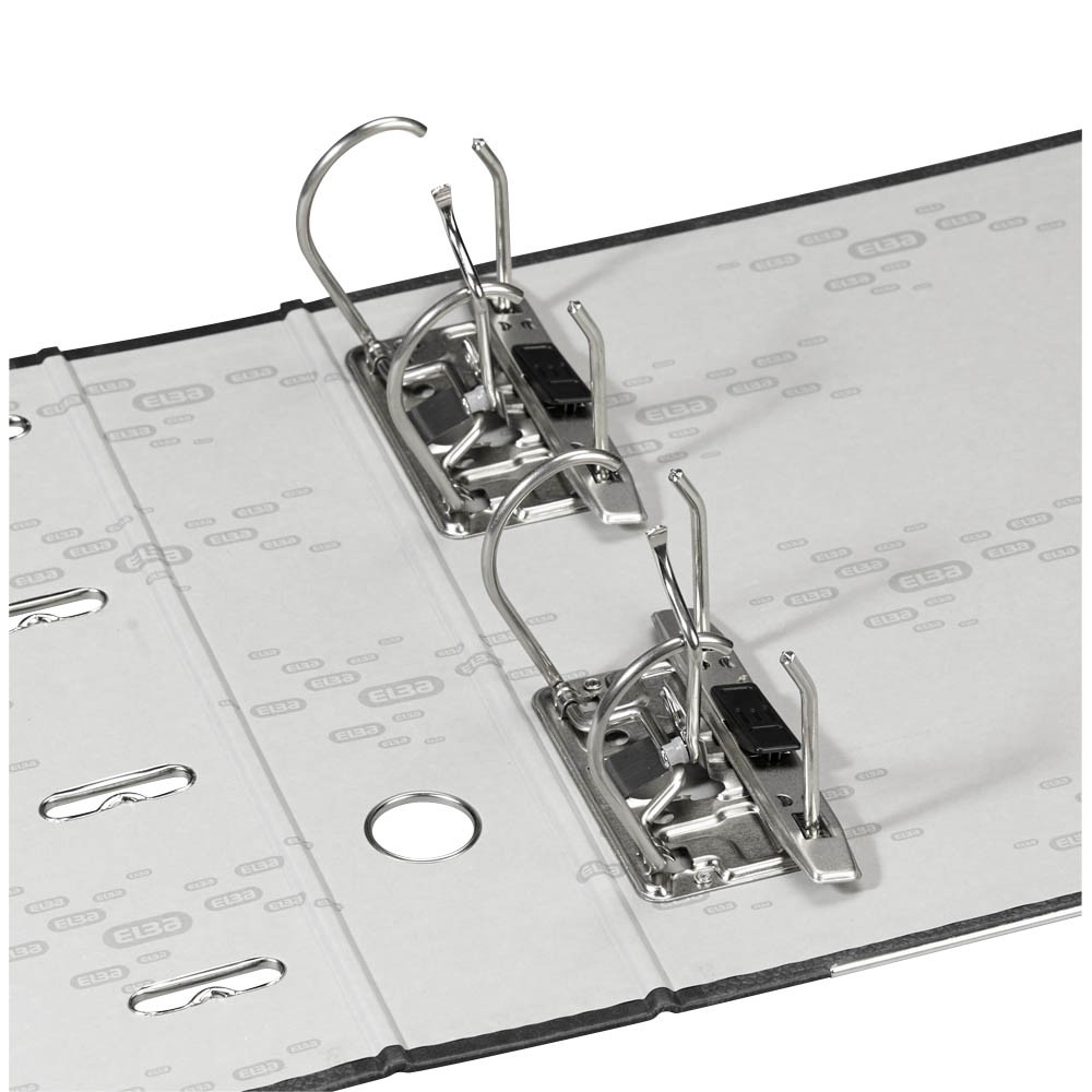 Elba Doppelordner DIN A5 quer schwarz (7,5 cm)