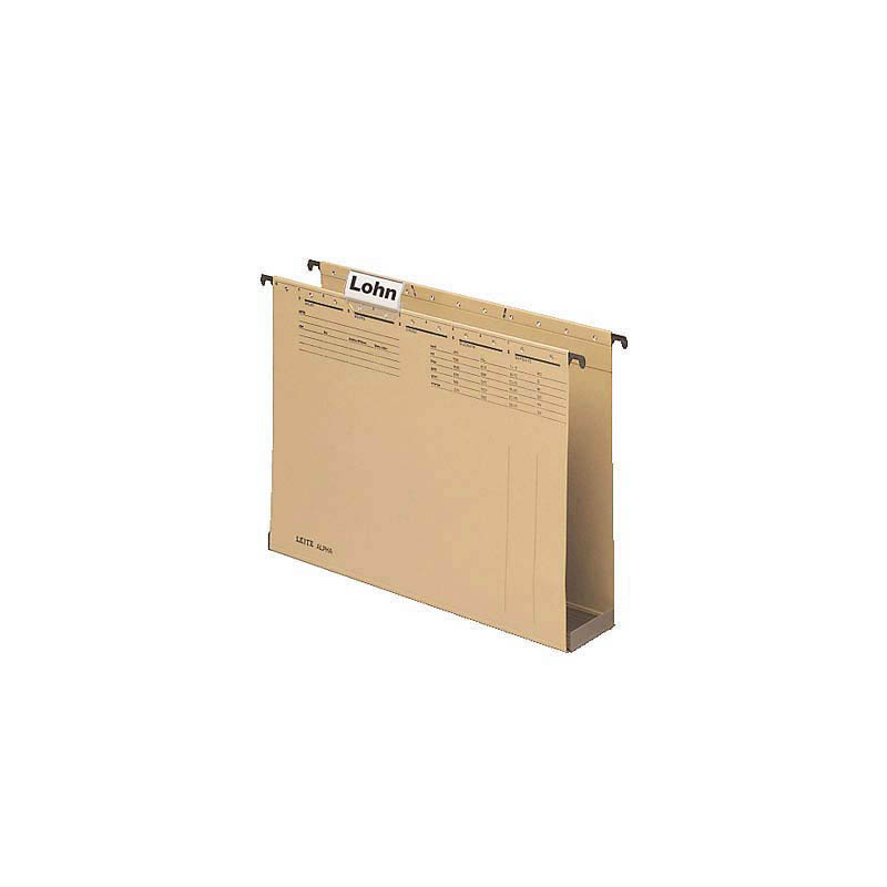 LEITZ Hängesammler ALPHA® 1941 naturbraun Boden: 6,0 cm, 15 St.