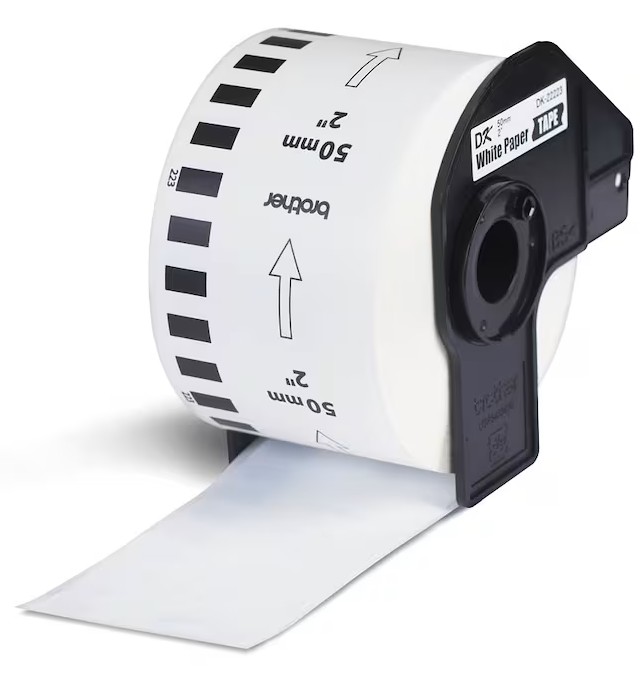 Brother Endlospapierrolle für Etikettendrucker DK22223 weiß, 50,0 mm, 1 x 1 Etiketten