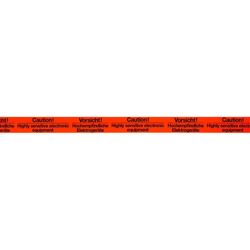 SUPRA Warnklebeband Vorsicht! Hochempfindliche Elektrogeräte leuchtorange 50,0 mm x 66,0 m 1 Rolle