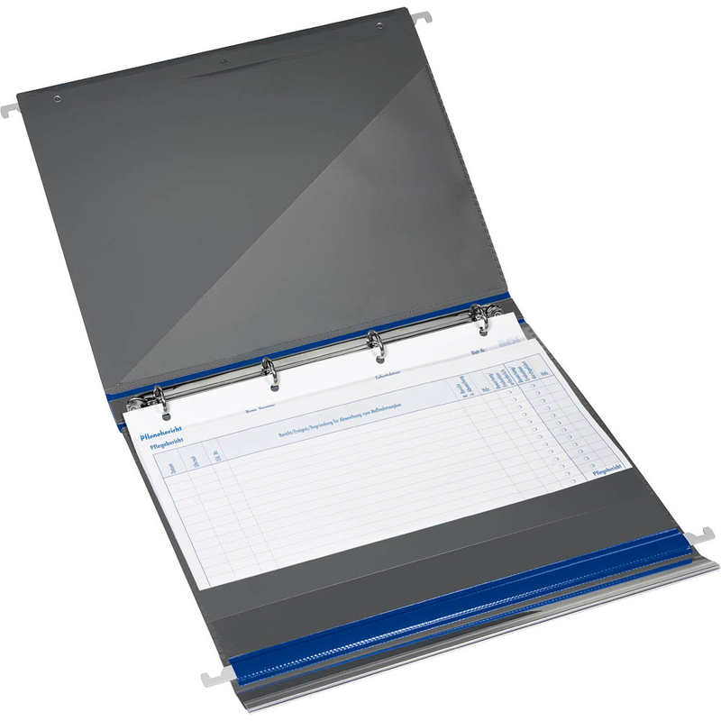 BOI Patienten-Dokumentations-Hängemappe 4-Ringe PMH4R blau Boden: 2,5 cm, 1 St.