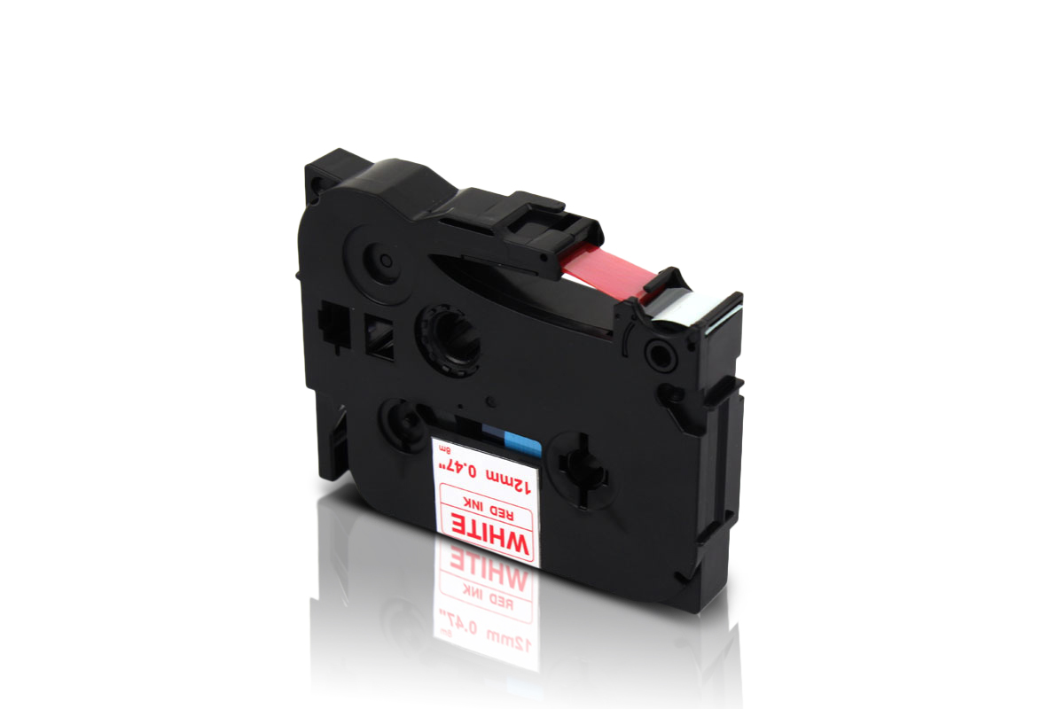 Alternativ zu Brother TZe-232 P-Touch Schriftband 12mm rot/weiss