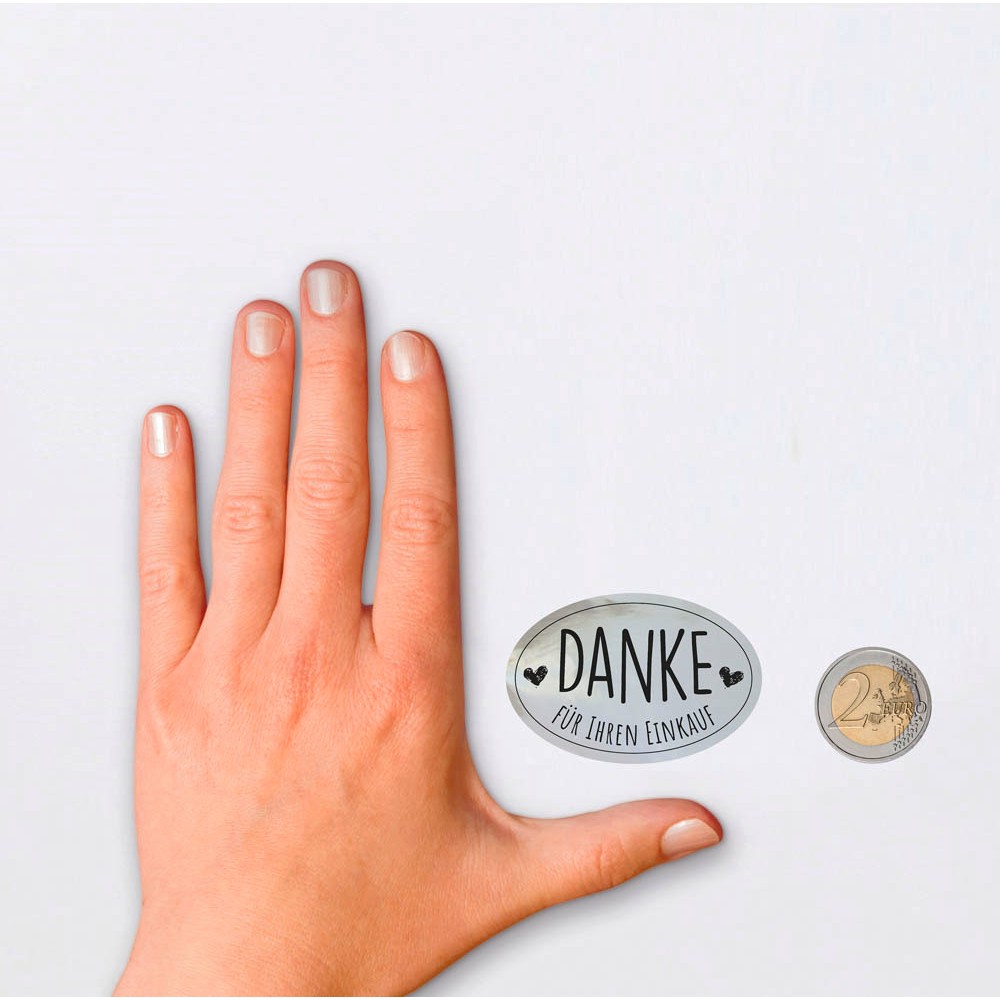 Avery Zweckform 3844 Danke für Ihren Einkauf Aufkleber (1 Rolle a 200 Stück)