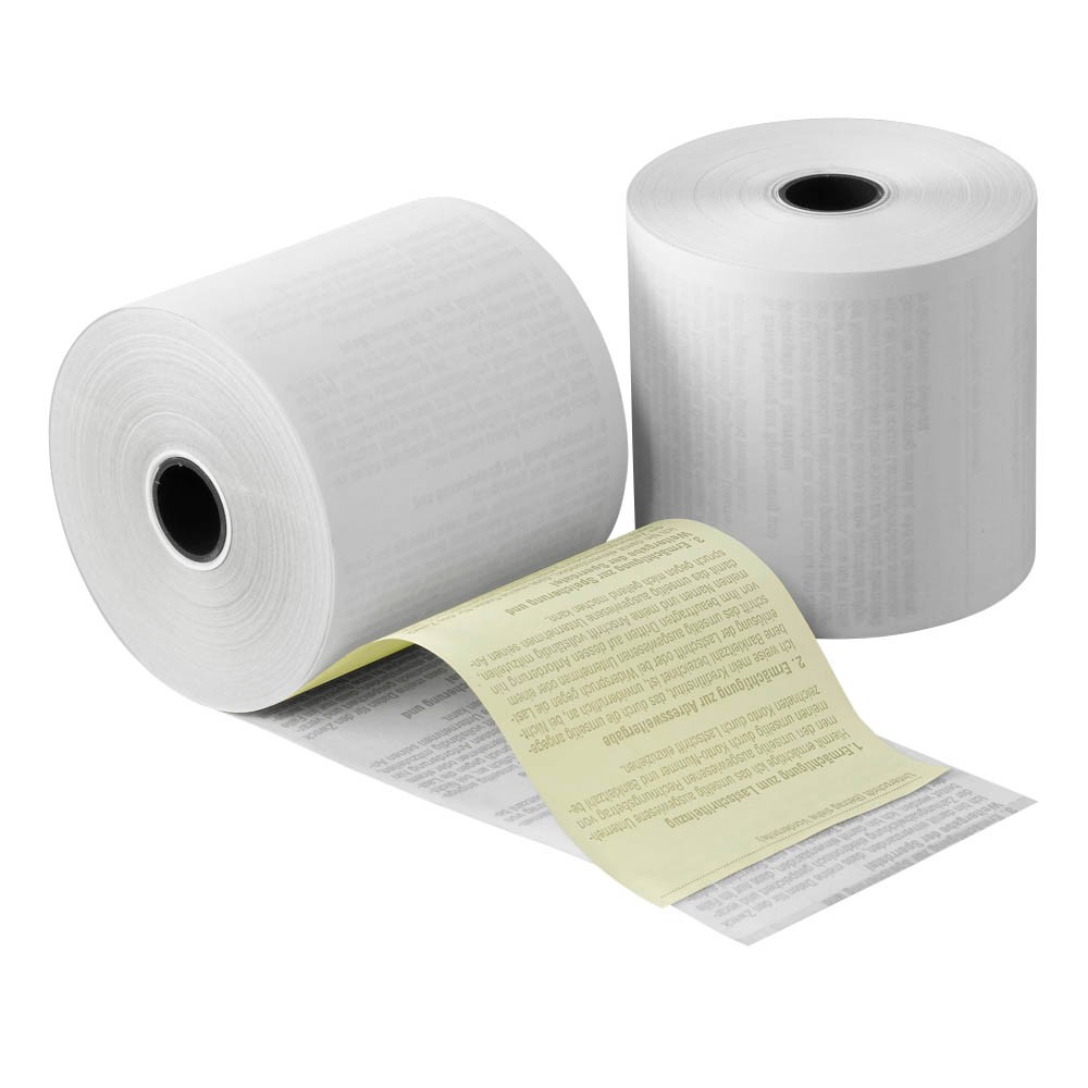 Dots Kassenrollen für EC-Cash-Geräte 57mm x 20m / Durchschläge 2-fach (5er Pack)
