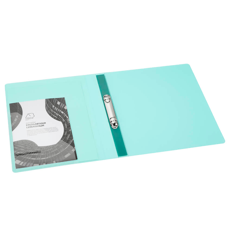 EICHNER Präsentationsringbuch 4-Ringe grün-transparent 2,5 cm DIN A4, 1 St.