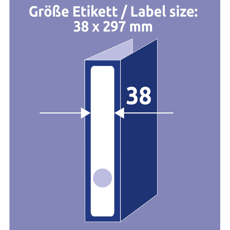 AVERY Zweckform Ordneretiketten L4758-25 weiß, 30 Blatt