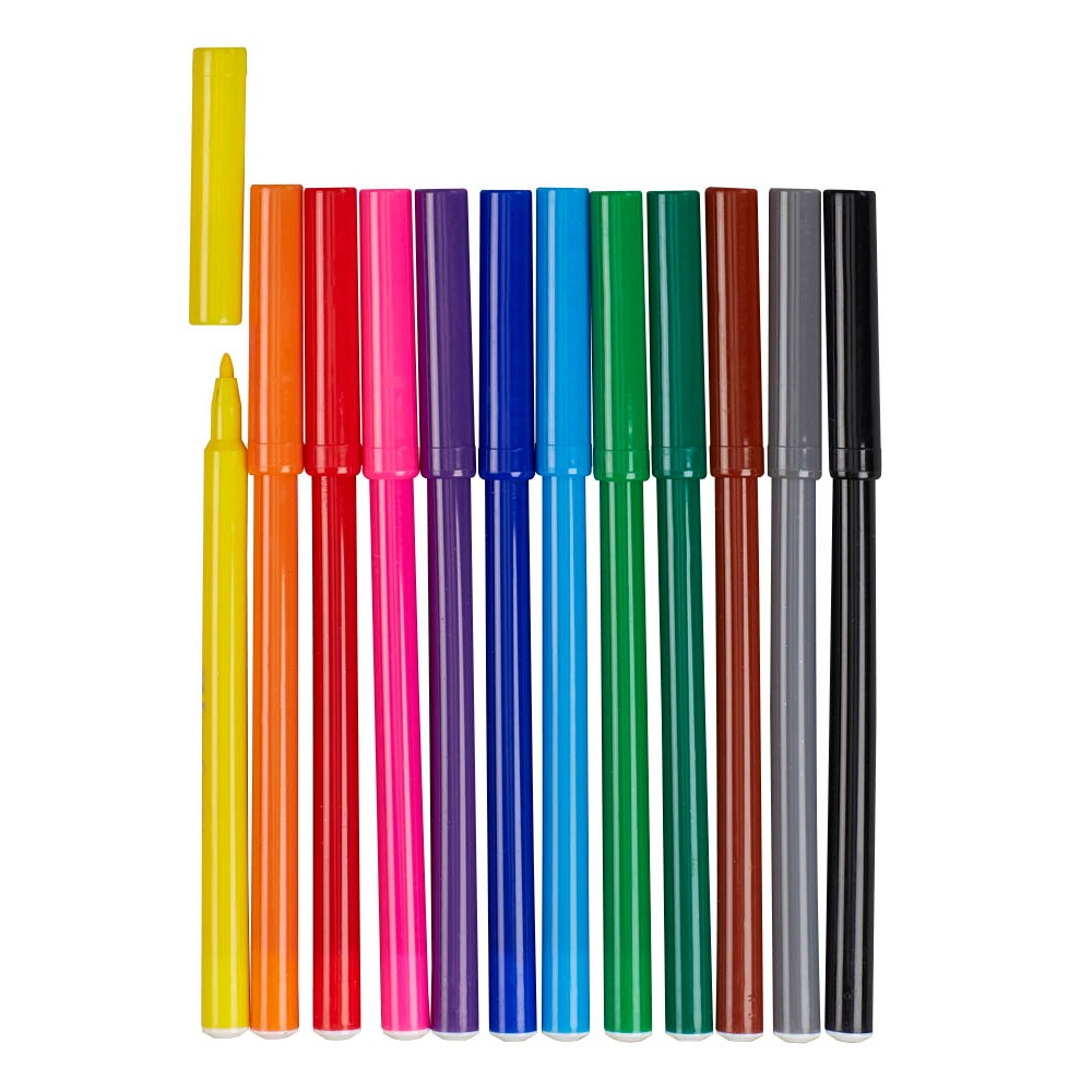 Faber-Castell Filzstifte Rundspitze 1,0 mm (12er Pack)