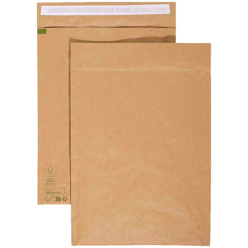 aroFAIR® Polstertaschen Gr. 8/H braun für DIN C4, 100 St.