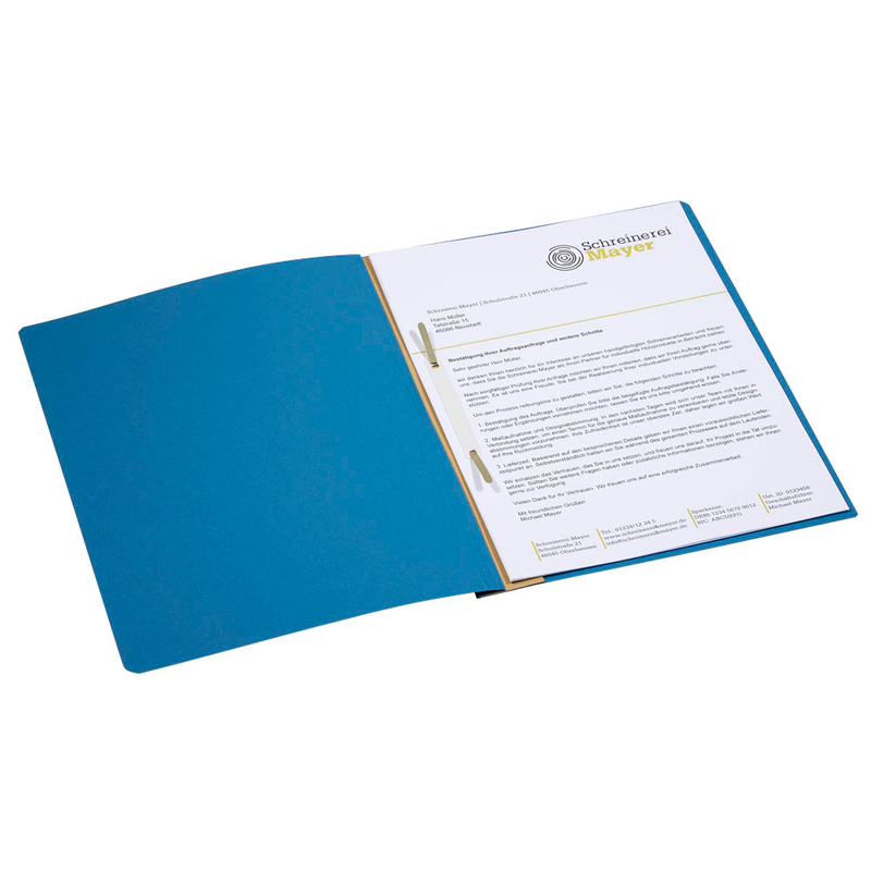 LEITZ Ösenhefter 3742 Karton blau DIN A4, 50 St.