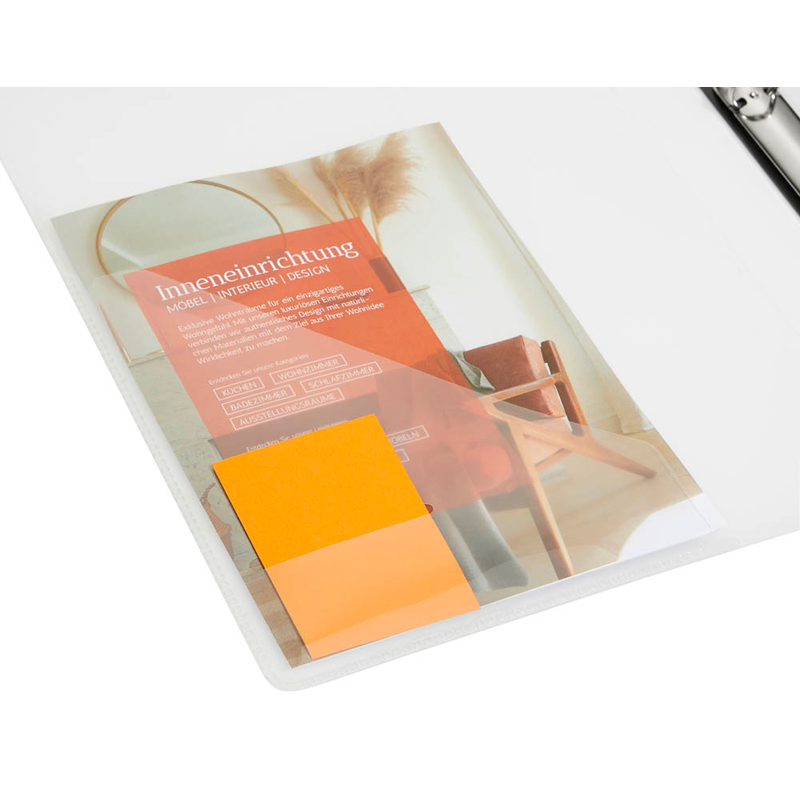 EICHNER Präsentationsringbuch 4-Ringe grau-transparent 2,5 cm DIN A4, 1 St.