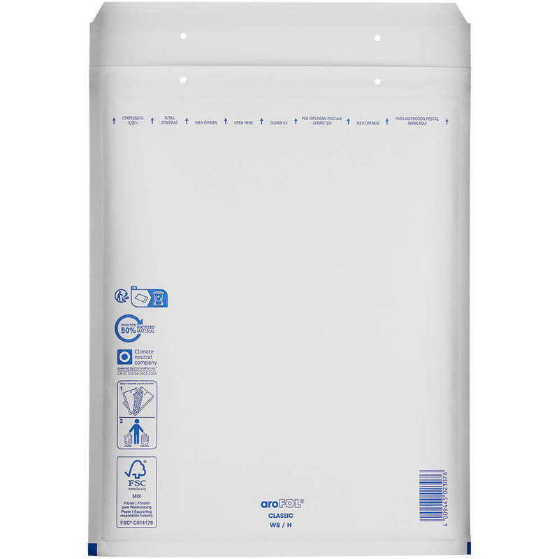 aroFOL® CLASSIC Luftpolstertaschen-Set weiß 30,0 x 20,0 cm, 100 St.