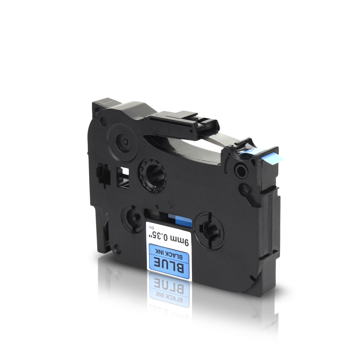 Alternativ zu Brother TZe-521 P-Touch Schriftband 9mm schwarz/blau