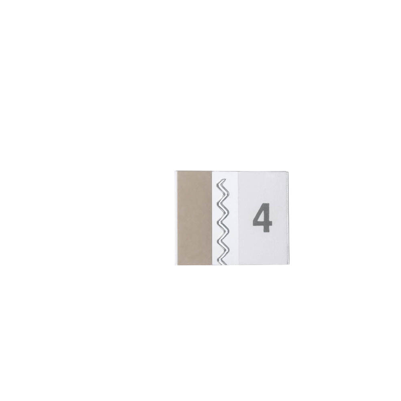 DURABLE Vollsichtreiter selbstklebend TABFIX transparent, 5 St.